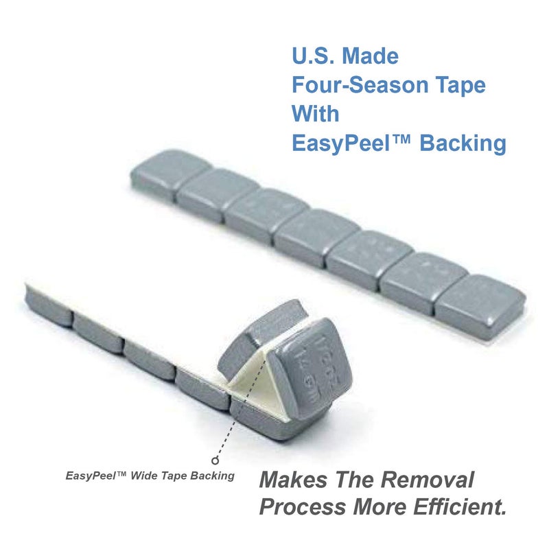 CKAuto 1/2 أونصة، 0.5 أونصة، رمادي، أوزان عجلات لاصقة، 63 أونصة/ 4 رطل/ صندوق، جودة OE، (126 قطعة) - Image 3